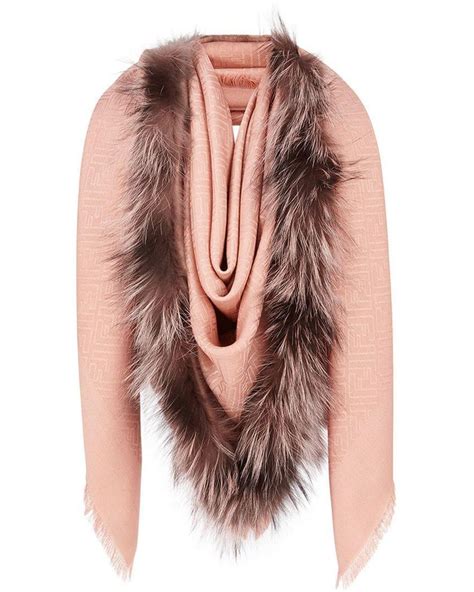 fendi shawl touch of fur|Fendi touch of fur shawl.